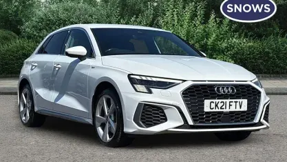 Used Audi A3 Sportback e-tron S-Line 204 HP (150 kW) 2021 White Hatchback