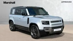 Metallic hakuba silver Used 2024 Land Rover Defender SE Dynamic SUV | £66,729 (Fair price)