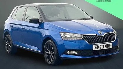 Used Skoda Fabia Colour Edition 95 HP (69 kW) 2020 Blue Hatchback