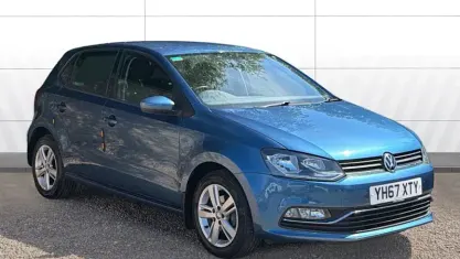 Used VW Polo Edition 90 HP (66 kW) 2017 Blue Hatchback