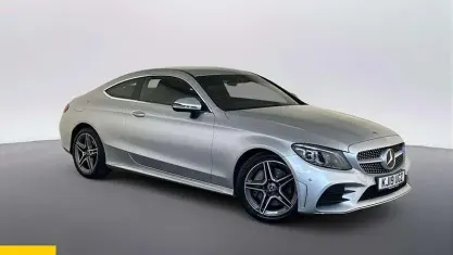 Used Mercedes C300 AMG Line Premium 258 HP (189 kW) 2019 Silver Coupe