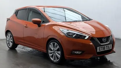 Used Nissan Micra Tekna 90 HP (66 kW) 2018 Orange Hatchback