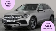 Silver Used 2021 Mercedes GLC220 AMG line Estate | £27,546 (Fair price)