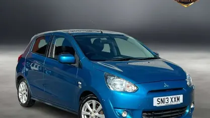 Used Mitsubishi Mirage 80 HP (58 kW) 2013 Blue Hatchback