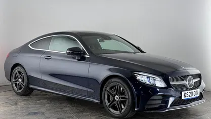 Used Mercedes C300 AMG Line Premium Plus 245 HP (180 kW) 2020 Blue Coupe