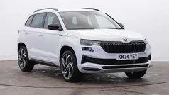Moon white metallic Used 2024 Skoda Karoq SportLine SUV | £29,990 (Fair price)