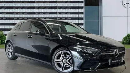 Used Mercedes A200 AMG line 163 HP (119 kW) 2023 Black Hatchback