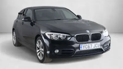 Used BMW 118 Sport Line 136 HP (100 kW) 2017 Black Hatchback
