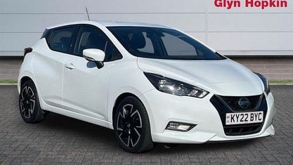 Gebraucht Nissan Micra Acenta 92 PS (67 kW) 2022 Weiß Kleinwagen