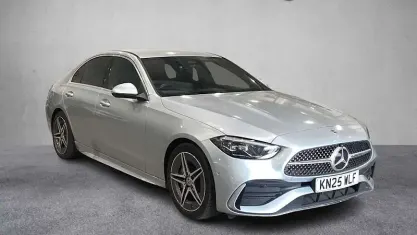 Used Mercedes C200 AMG line 204 HP (150 kW) 2025 Silver Sedan