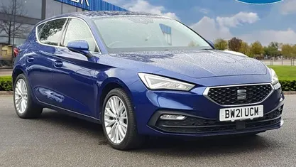 Used Seat Leon XCELLENCE 204 HP (150 kW) 2021 Blue Hatchback