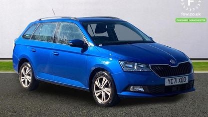 Begagnad Skoda Fabia SE 95 HK (69 kW) 2021 Blå Kombi