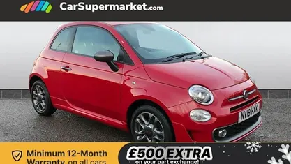 Red Used 2019 Fiat 500 S Hatchback | £6,997 (Fair price)
