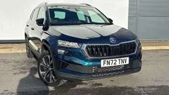Petrol blue metallic Used 2022 Skoda Karoq SE L SUV | £23,500 (Fair price)