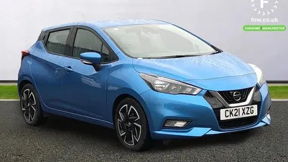 Used Nissan Micra Acenta 92 HP (67 kW) 2021 Blue Hatchback