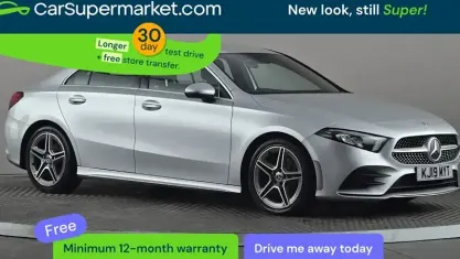 Begagnad Mercedes A180 AMG line 116 HK (85 kW) 2019 Silver Sedan