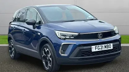 Used Vauxhall Crossland Edition 110 HP (80 kW) 2021 Blue SUV