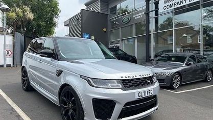Używany Land Rover Range Rover Sport SVR 575 KM (422 kW) 2021 Srebrny SUV