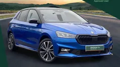 Race blue metallic black body / magic pearl effect roof Used 2023 Skoda Fabia Monte Carlo Hatchback | £17,604 (Fair price)
