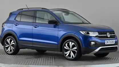 Used VW T-Cross Black Edition 110 HP (80 kW) 2023 Blue SUV