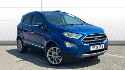 Used Ford Ecosport Titanium 125 HP (91 kW) 2018 Blue SUV