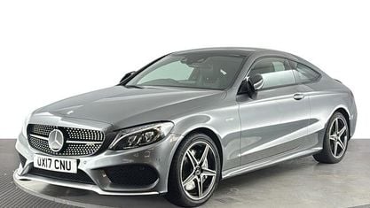 Begagnad Mercedes C43 AMG Premium Plus 367 HK (269 kW) 2017 Grå Sportkupé