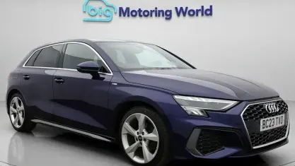Used Audi A3 Sportback S-Line 150 HP (110 kW) 2023 Blue Hatchback
