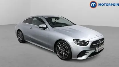 Second-hand Mercedes E300 AMG Line Premium 258 CP (189 kW) 2022 Argintiu Coupe