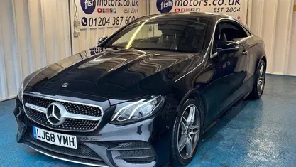 Used Mercedes E220 AMG line 194 HP (142 kW) 2018 Black Coupe