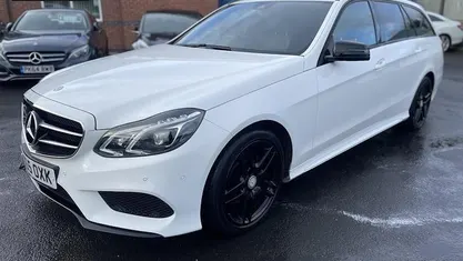 White Used 2015 Mercedes E220 AMG Estate | £8,695 (Fair price)
