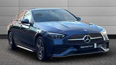 Blue Used 2024 Mercedes C300e AMG Line Premium Plus Sedan | £35,990 (Super price)