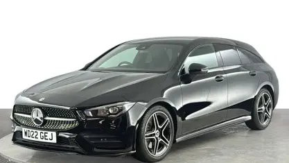 Used Mercedes CLA200 AMG line 163 HP (119 kW) 2022 Black Coupe