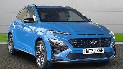 Begagnad Hyundai Kona N Line 120 HK (88 kW) 2022 Blå SUV