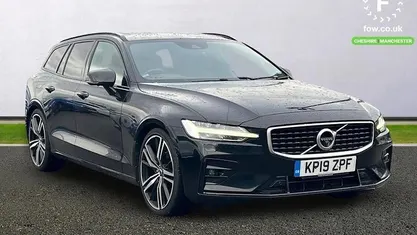 Black Used 2019 Volvo V60 R-Design Pro Estate | £23,199 (Fair price)