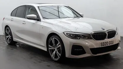 White Used 2020 BMW 330e M Sport Sedan | £20,150 (Fair price)