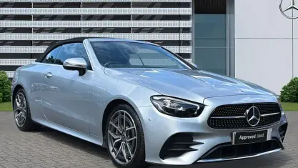 Used Mercedes E300 AMG line 258 HP (189 kW) 2022 Silver Cabriolet