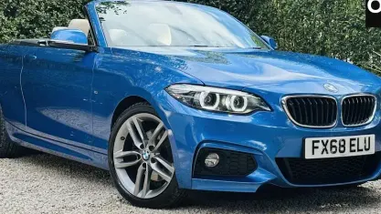 Used BMW 220 M Sport 190 HP (139 kW) 2018 Blue Cabriolet