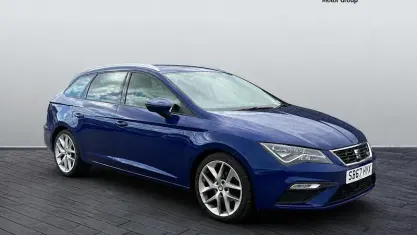 Used Seat Leon FR 150 HP (110 kW) 2018 Blue Estate