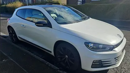 Used VW Scirocco Black Edition 125 HP (91 kW) 2017 White Coupe