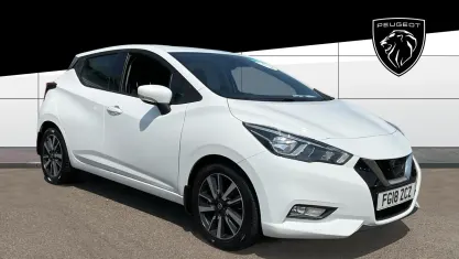 Used Nissan Micra Acenta 90 HP (66 kW) 2018 White Hatchback