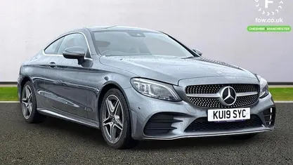 Used Mercedes C300 AMG Line Premium 258 HP (189 kW) 2019 Grey Coupe