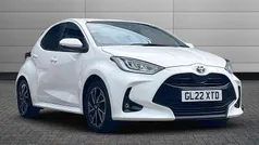 White Used 2022 Toyota Yaris Hybrid Design Hatchback | £16,395 (Fair price)