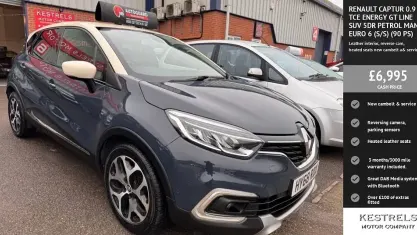 Second-hand Renault Captur GT-Line 90 CP (66 kW) 2018 Albastru SUV