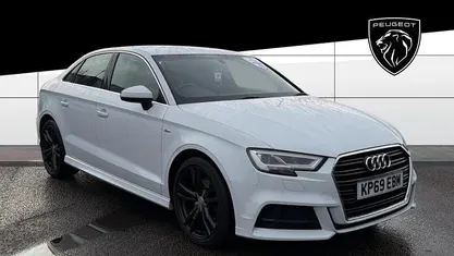 Used Audi A3 S-Line 116 HP (85 kW) 2019 White Sedan
