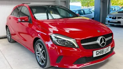 Used Mercedes A180 Sport Edition 122 HP (89 kW) 2018 Red Hatchback