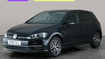 Used VW Golf VII SE 125 HP (91 kW) 2018 Black Hatchback