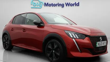Used Peugeot e-208 Premium 100 kW (136 HP) 2021 Red Hatchback