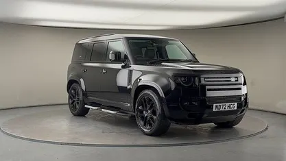 Santorini black Used 2022 Land Rover Defender SUV | £51,750 (Fair price)