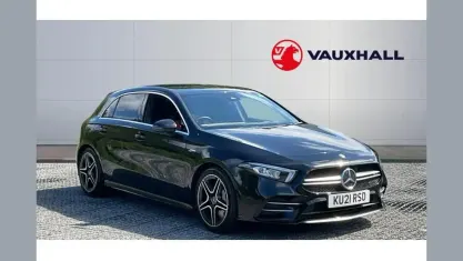Used Mercedes A35 AMG Executive 306 HP (225 kW) 2021 Black Hatchback
