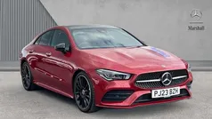 Designo patagonia red Used 2023 Mercedes CLA180 AMG Line Premium Plus Sedan | £28,480 (Fair price)